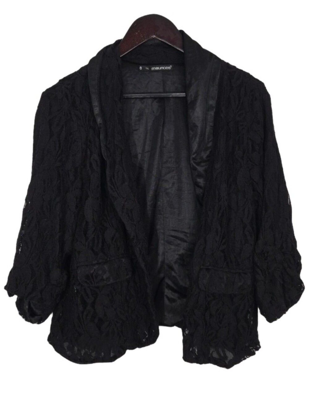 Maurices black lace blazer